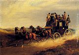 The Bath to London Coach on the Open Road by Charles Cooper Henderson